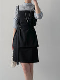 One Slit A-Line Midi Skirt