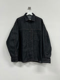 Denim Line Crop Shirt