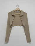 Berry Knitwear Bolero Cardigan