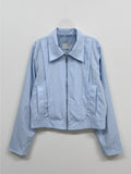 Sporty Crop Zip-Up Jacket