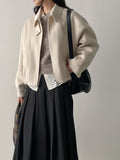 Mohair Mix Wool Crop Knit