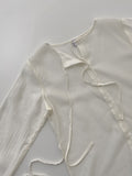 Strap See-Through Long Blouse