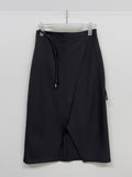 [Belt SET] Turin H-line wrap skirt