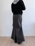 WOOL DART SKIRT
