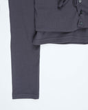 WRAP BUTTON CARDIGAN SET