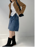 Cellion Wool Tweed Short Jacket