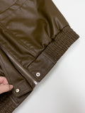 Edison Leather Overfit Blouson Jumper