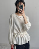 Julie Frill Round Neck Blouse