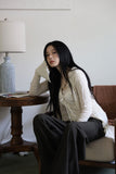 Lobul frill knit cardigan