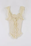 Touch punching frill sleeveless