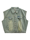 Sandwashing Vintage Denim Sleeveless