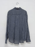 Linen Gingham Check Overfit Shirt