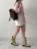 Slub Cotton Shorts