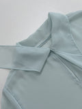 Haze Chiffon Tie Crop Blouse
