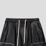 Ghost Washing Cargo Banding Denim