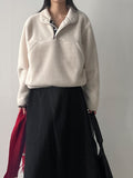 Snap Anorak Fleece Sweatshirt