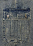 Scratch Damage Cargo Denim