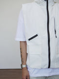 4 Pocket nylon hood vest