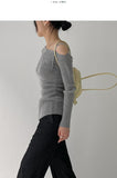 Andew One Shoulder Knit T-Shirt