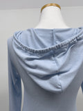 Pin-Tuck Hood Neck Slim Fit Tee