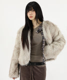 Belly soft fur jacket