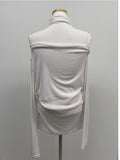 [SET] Luca Strap Drape T-shirt