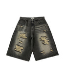 Vintage Destroyed Bermuda Denim