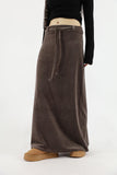 Rua Velvet Long Skirt