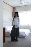 Frill Smoke Holter Neck Blouse