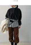 Poodle Fleece Crop Cardigan