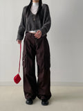 Alpaca Strap Cuffs Cardigan