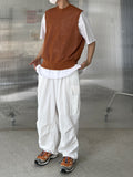 Net Linen Knit Vest