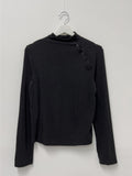 [T-shirt ver.] Doi Unbalanced Button Polar T-shirt