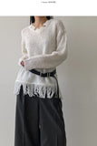[Muffler SET] Vintage Boucle Long Knit