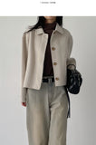 [handmade] Lovin Collar Wool Handmade Short Jacket