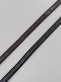 [20mm] Cowhide Square Gold Belt