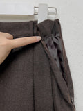 Lehman Wool Pleated Long Skirt