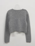 Mochi Angora Round Crop Cardigan