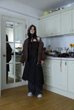 Frill cotton padding jumper
