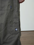 Patched Cotton American Casual Pants
