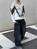 Diagonal Cargo Washed Banding Denim