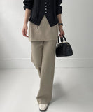 Beryl Wrap Skirt Boot Cut Slacks