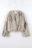 Belly soft fur jacket