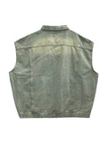 Sandwashing Vintage Denim Sleeveless