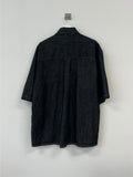 Pocket Denim Half Shirt
