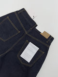 [unisex] 250 pin tuck wide denim pants