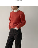 Mohair Mix Wool Crop Knit