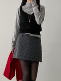 Soft Mock Neck Knit T-shirt