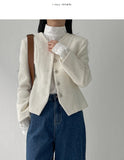 Cellion Wool Tweed Short Jacket