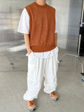 Net Linen Knit Vest